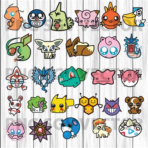 Pokemon Svg Pokemon Bundle Svg Pokemon Bunde Clipart Pokemon Cutting