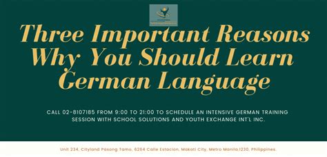 Three Important Reasons Why You Should Learn German Language School