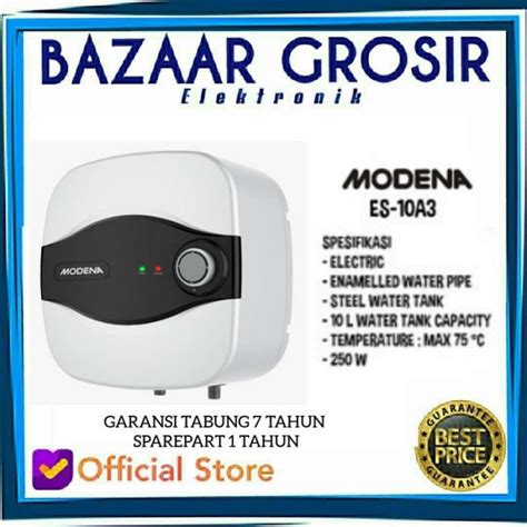 Jual Modena Water Heater Listrik Unica Es10a3 Es 10a3 10 Liter Di