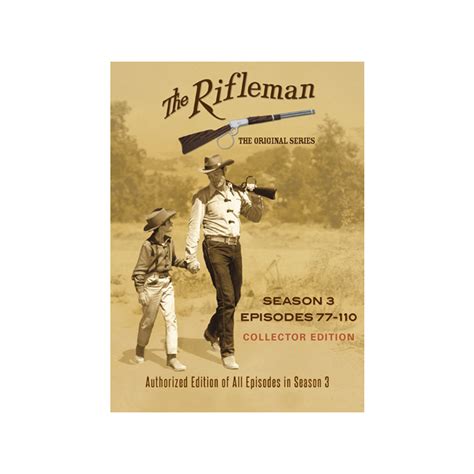 The Rifleman Season 3 (episodes 77 - 110) authorized DVD boxed set