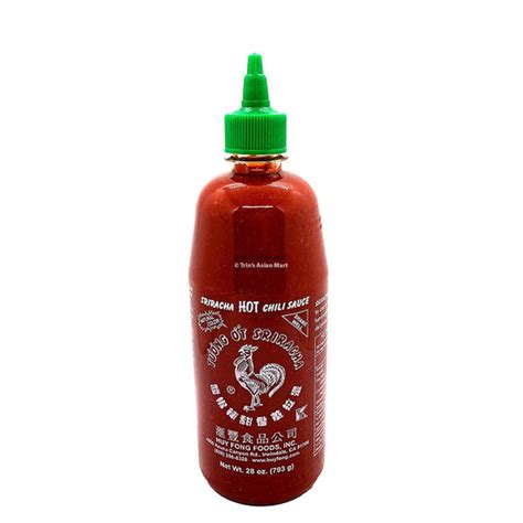 Huy Fong Cock Brand Sriracha Hot Chili Sauce 793g 740ml Trins Asian Mart