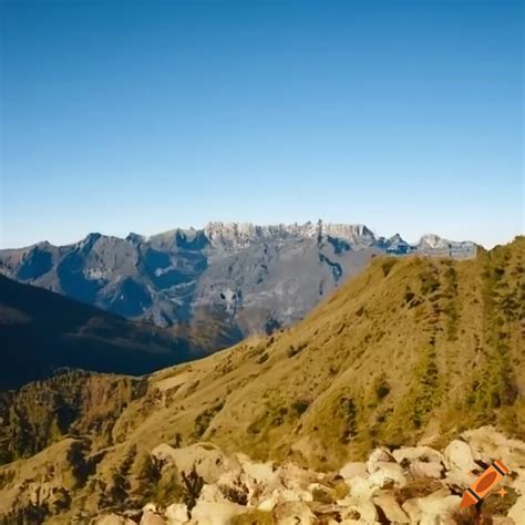 Majestic Mountain Landscape On Craiyon