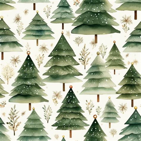 Christmas Trees Seamless Pattern Free Stock Photo Public Domain Pictures