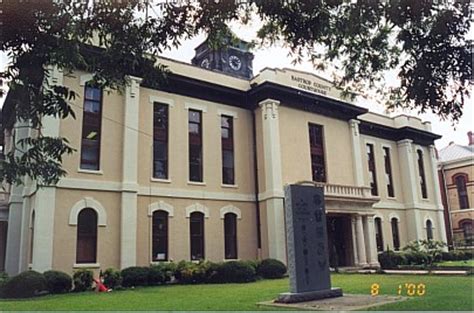 The Bastrop County Courthouse and historic jail- Bastrop, Texas.