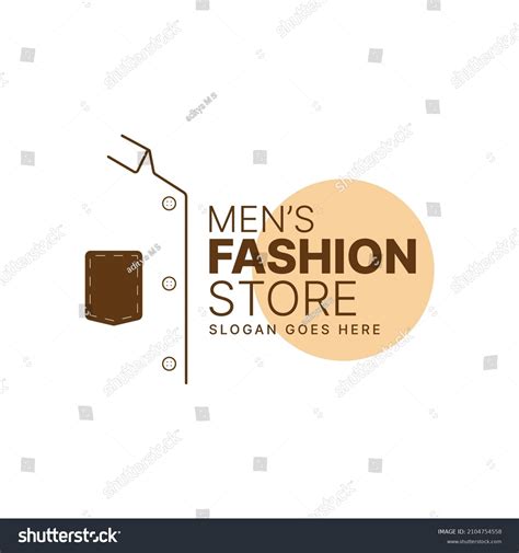 Mens Fashion Store Logo Design Templatevector Stock Vector Royalty