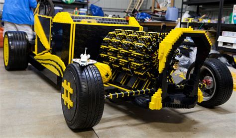 Drivable 500,000 piece Lego car runs on compressed air, insanity (video)