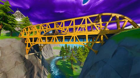 Fortnite Steel Bridges Where To Dance At A Green Red And Yellow