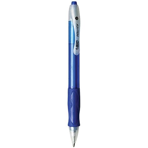 Bic Velocity Retractable Ballpoint Pen Medium Point Mm Blue