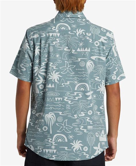 Quiksilver Mens Tropical Breeze Classic Short Sleeve Shirt Macys