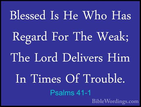 Psalms 41 Holy Bible English