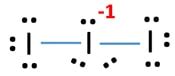 Triiodide ion (I3-) - Lewis Structure