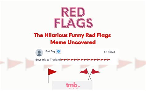 The Hilarious Funny Red Flags Meme Uncovered - Train My Boyfriend