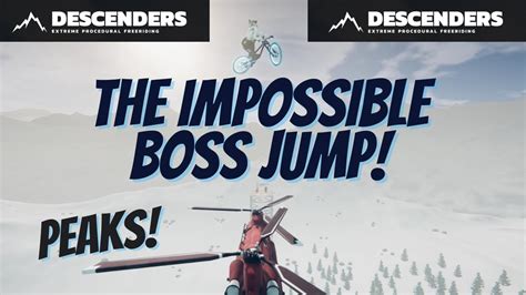 Descenders The Impossible Peaks Boss Jump Done I Finally Made It