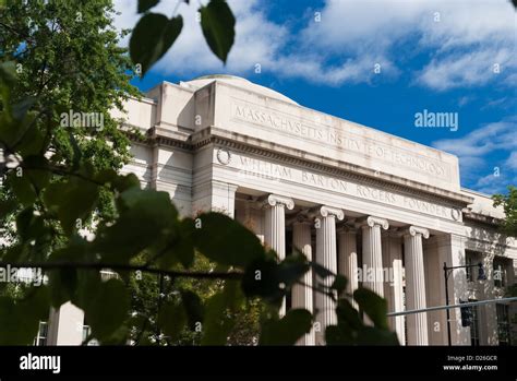 The Facade Of Building 7 77 Mass Ave On The Campus Of The Massachusetts Institute Of