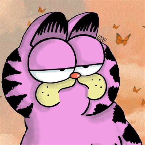 Pink Garfield Pfp En 2024