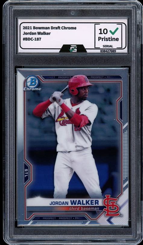 Bowman Draft Chrome Bdc Jordan Walker Graded Gem Mint