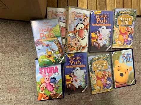 Nalle Puh blandade VHS Svenskt tal Köp på Tradera 569181672