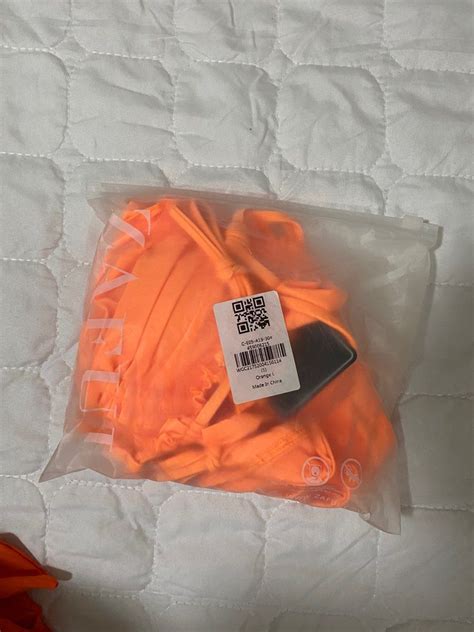 Neon Orange Bikini Women S Fashion Swimwear Bikinis Swimsuits On Carousell