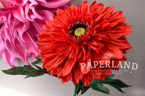 Индивидуальное обучение созданию гигантских гербер • PaperLand - мир ...