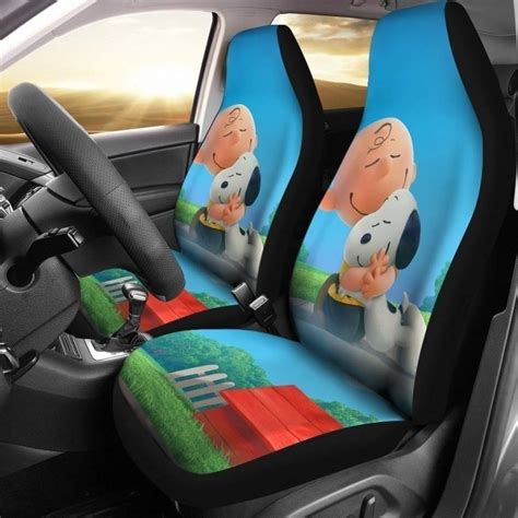 Charlie Brown Hugging Snoopy Car Seat Covers Emprints Store