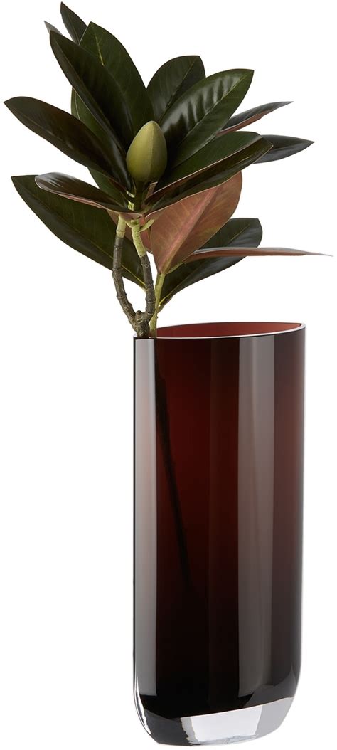 NUDE Glass Purple Glass Tall Blade Vase NUDE Glass
