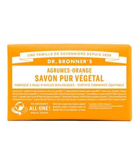 Pain de Savon bio Pur Végétal Agrumes Orange l Officina Savon Beauté