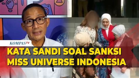 Sandiaga Uno Angkat Bicara Terkait Sanksi Untuk Penyelenggara Miss