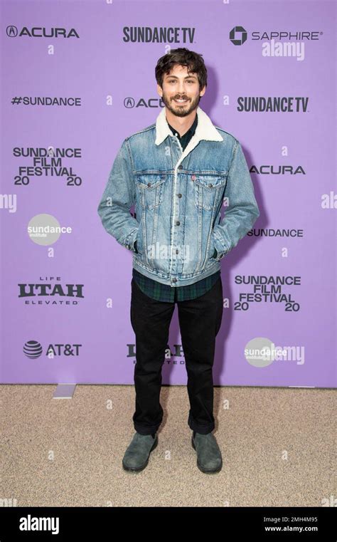 Actor Logan Lerman attends the premiere of "Shirley" at the Eccles ...