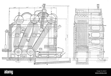 Stirling Five Drum Watertube Boiler Rankin Kennedy Modern Engines