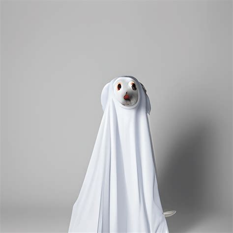 Halloween Dog Costume Ghost · Creative Fabrica