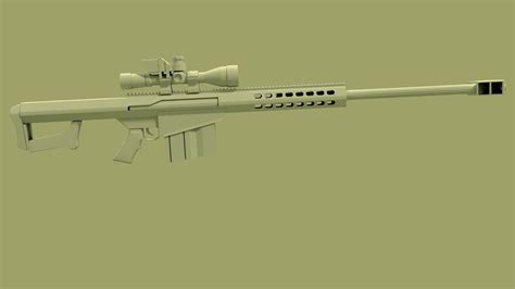 3D model m 107 rifle | CGTrader