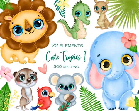 Savanna Animals Clipart Cartoon