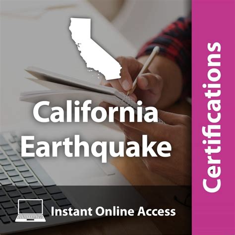 California Earthquake Certification (6 CE Hrs)