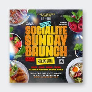 Sunday Brunch Flyer Template Psd Ksioks