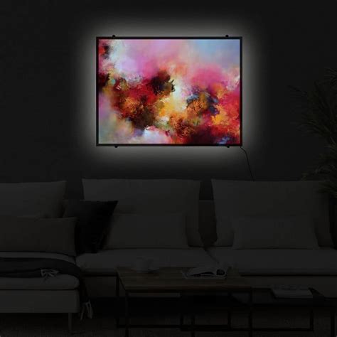 LED Wandbild Fedrau Farbspiel Wall Art De