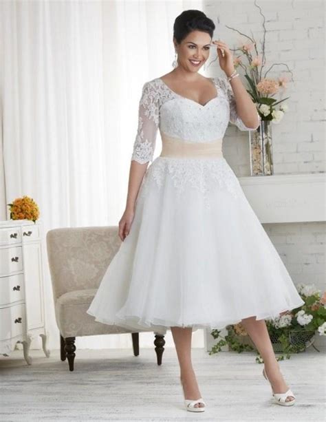 White Plus Size Wedding Dress Pluslook Eu Collection