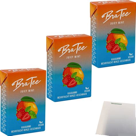 Bratee Kaugummi Juicy Mint 3er Pack 3x235g Kauflandde