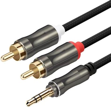 Garpex Jack Naar Tulp Kabel Jack 3 5mm Naar Tulp Kabel RCA Kabel