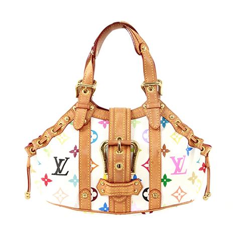 Louis Vuitton Monogram Canvas Multicolor White Theda Pm Bag For Sale At 1stdibs