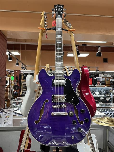 Firefly Jsn Purple Semi Hollow Body Guitar Electric Reverb