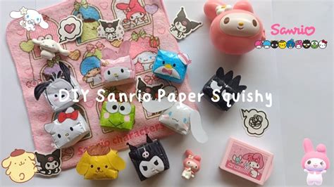 All Of My Diy Sanrio Characters Paper Squishy Kaia S Toy World