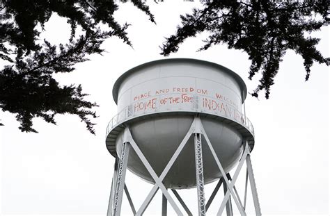 Alcatraz American Indian Occupation Graffiti Preserved - The New York Times