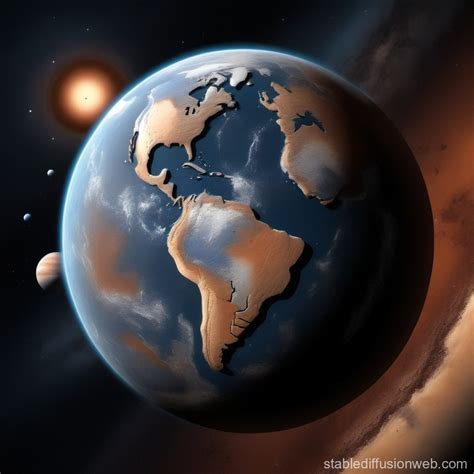 realistic planetary map details stable diffusion