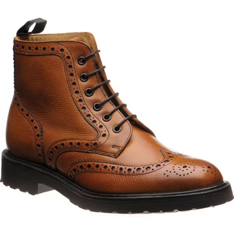 Herring shoes | Herring Classic | Corsham rubber-soled brogue boots in ...