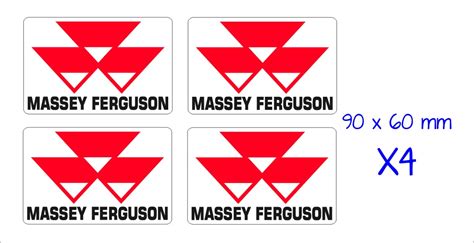 Massey Ferguson Stickers Four X Mm Each Crazy Fish