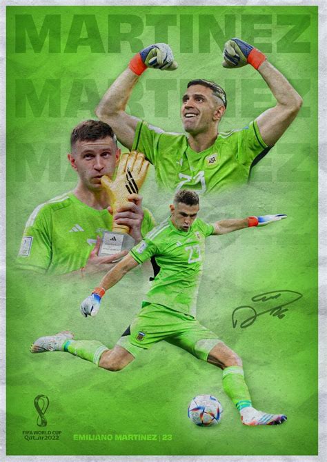 Poster Emiliano Dibu Martinez World Cup Qatar Argentina