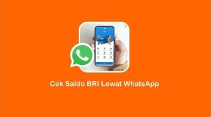 Cara Cek Saldo Bri Lewat Whatsapp Dan Kelebihannya Yang Wajib Diketahui