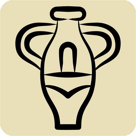 Icon Vase Related To South Africa Symbol Hand Drawn Style Simple