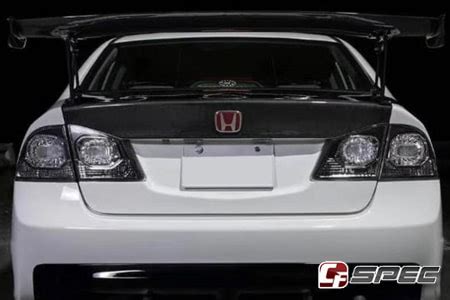 09 11 Honda Civic 4 Door Smoked Clear Octagon Style JDM Taillights