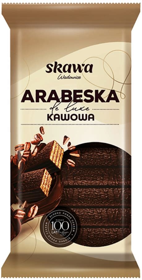 Chrupkie Wafelki Arabeska De Luxe Kawowa Skawa G W Czekoladzie